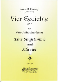 Vier Gedichte Op.5